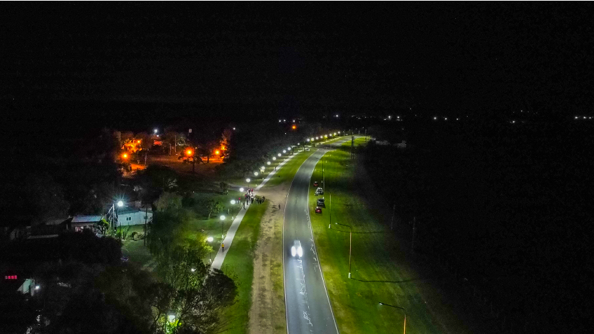 Inauguramos el último tramo de iluminación LED en la senda peatonal y ciclovía